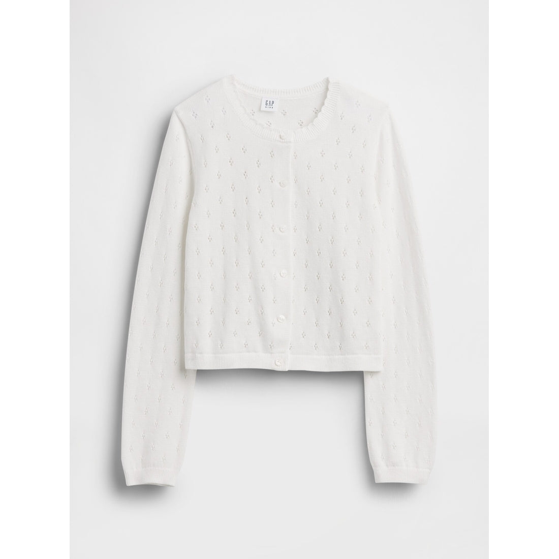Girls' Pointelle Cardigan Sweater