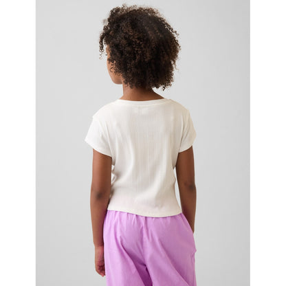 Girls' Variegated Rib Fitted T-Shirt
