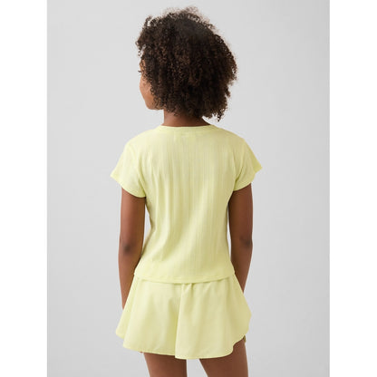 Girls' Variegated Rib Fitted T-Shirt