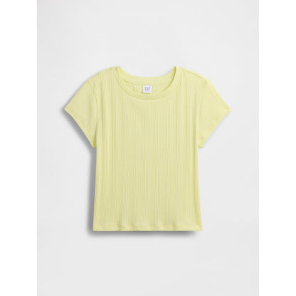 Girls' Variegated Rib Fitted T-Shirt