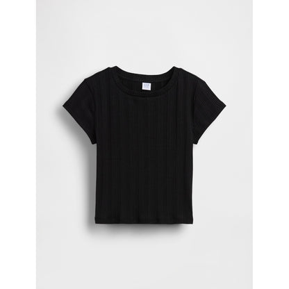 Girls' Variegated Rib Fitted T-Shirt