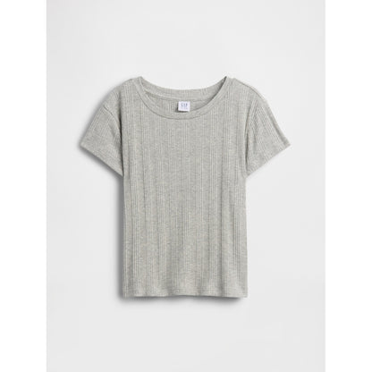 Girls' Variegated Rib Fitted T-Shirt