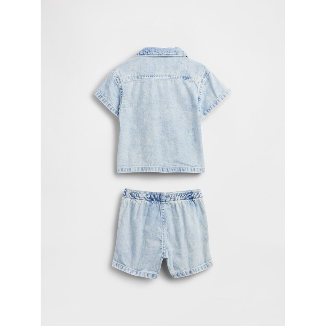 Baby Denim Stripe Outfit Set