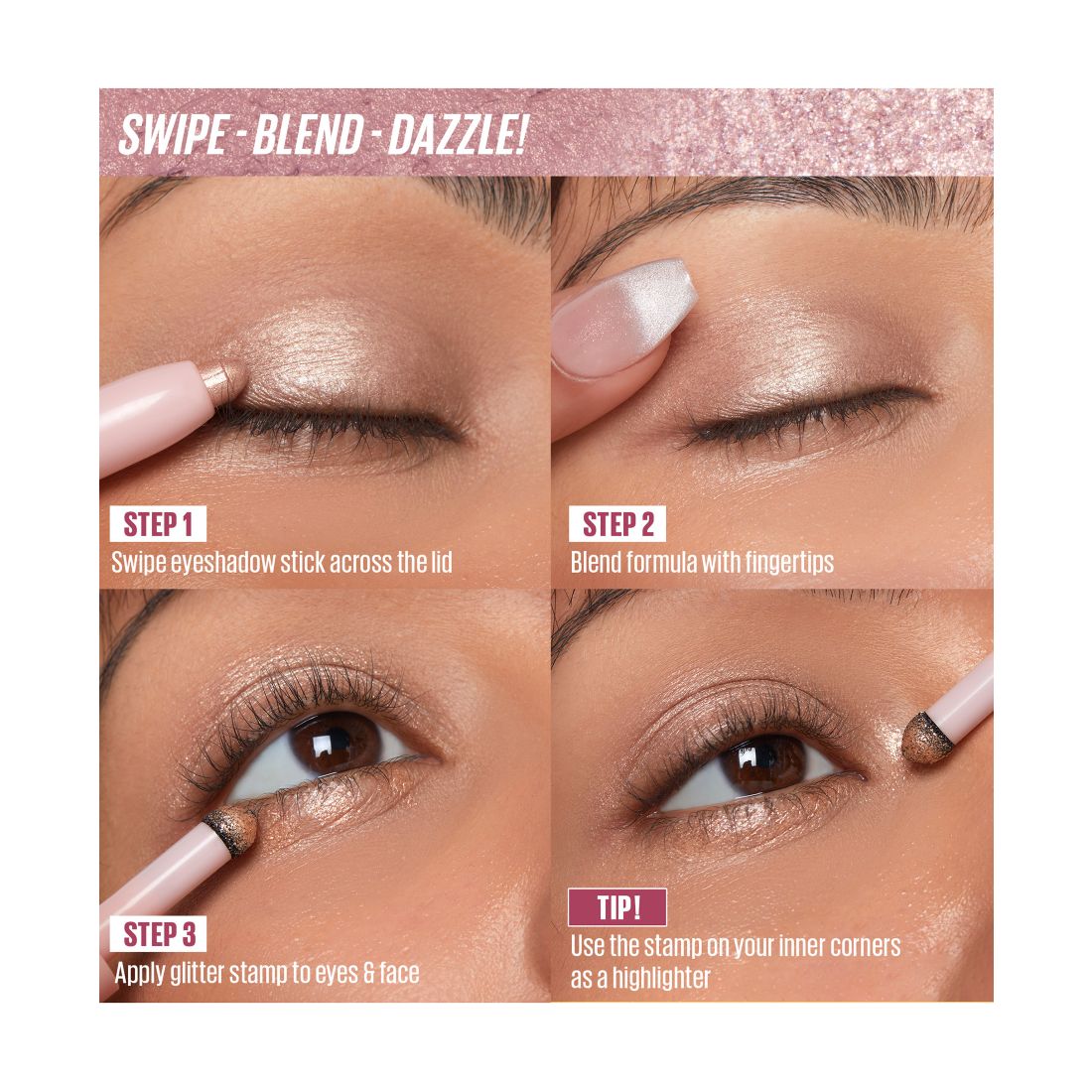 Kaja Wink Dazzle Dual-Ended Eyeshadow Stick