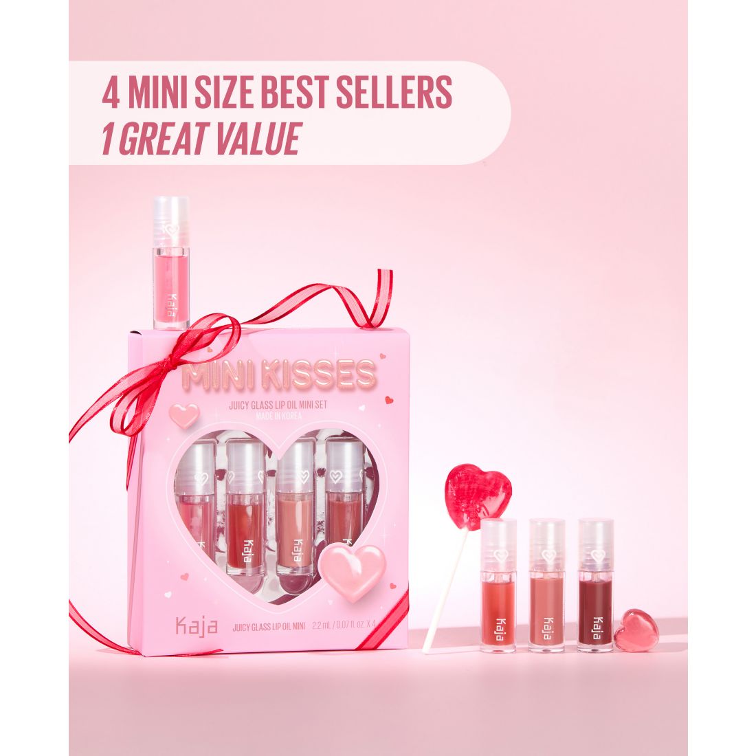 Kaja 4-Pc. Mini Kisses Juicy Glass Lip Oil Set, 0.07 fl. oz