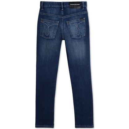 Calvin Klein Big Boys Slim-Fit Denim five-pocket Jeans