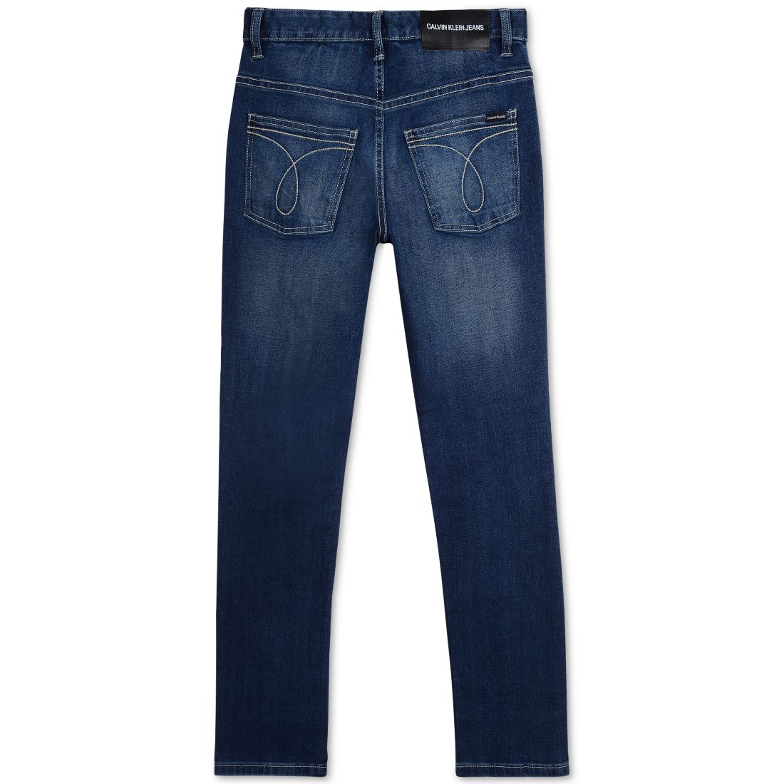 Calvin Klein Big Boys Slim-Fit Denim five-pocket Jeans