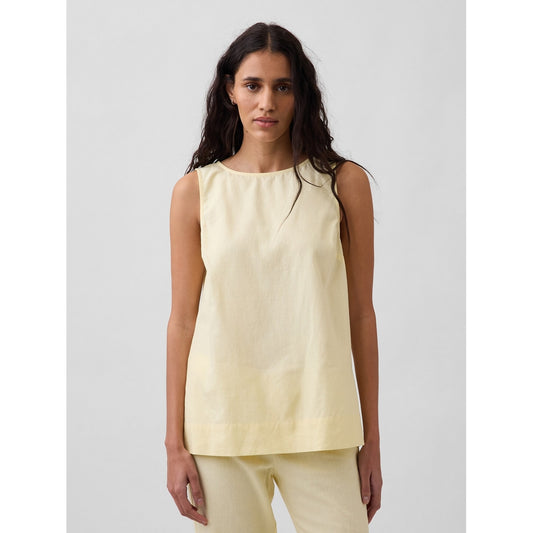 Women's Linen-Blend Shell Tank Top