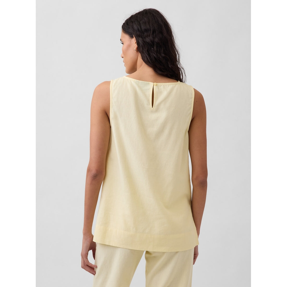Women's Linen-Blend Shell Tank Top