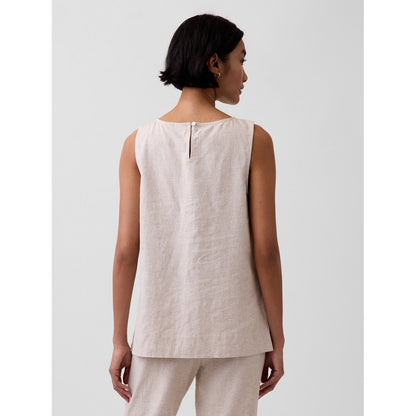 Women's Linen-Blend Shell Tank Top