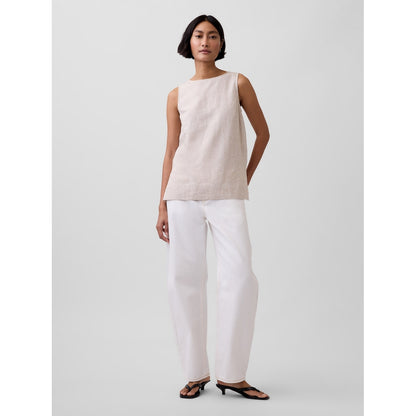 Women's Linen-Blend Shell Tank Top