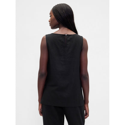 Women's Linen-Blend Shell Tank Top