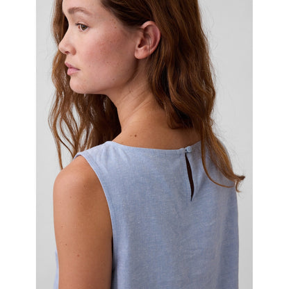 Women's Linen-Blend Shell Tank Top