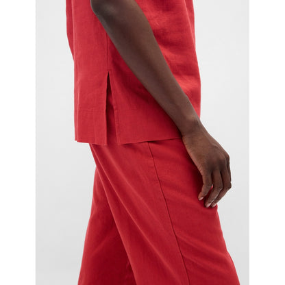 Women's Linen-Blend Shell Tank Top