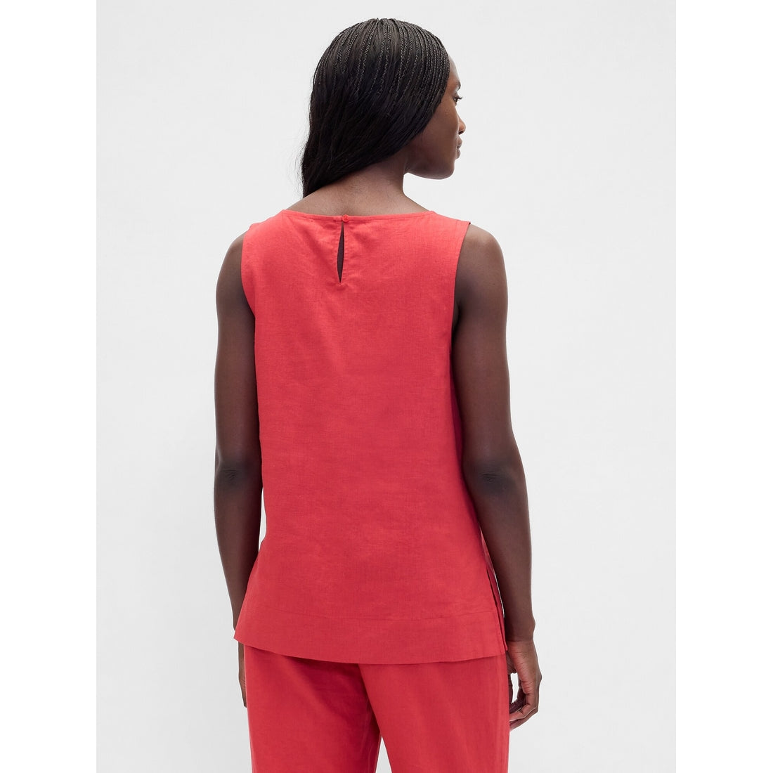 Women's Linen-Blend Shell Tank Top