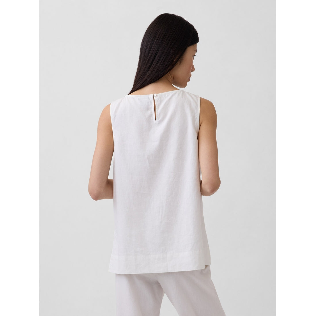 Women's Linen-Blend Shell Tank Top