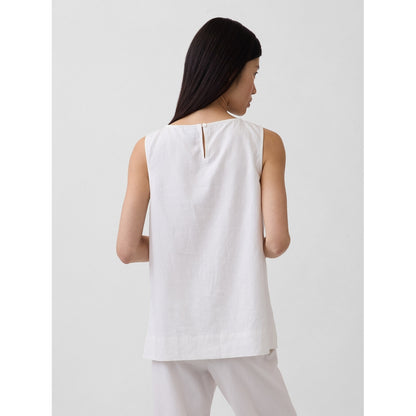 Women's Linen-Blend Shell Tank Top