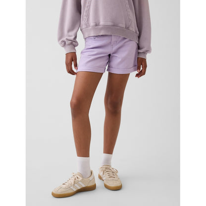 Girls' Denim Midi Shorts