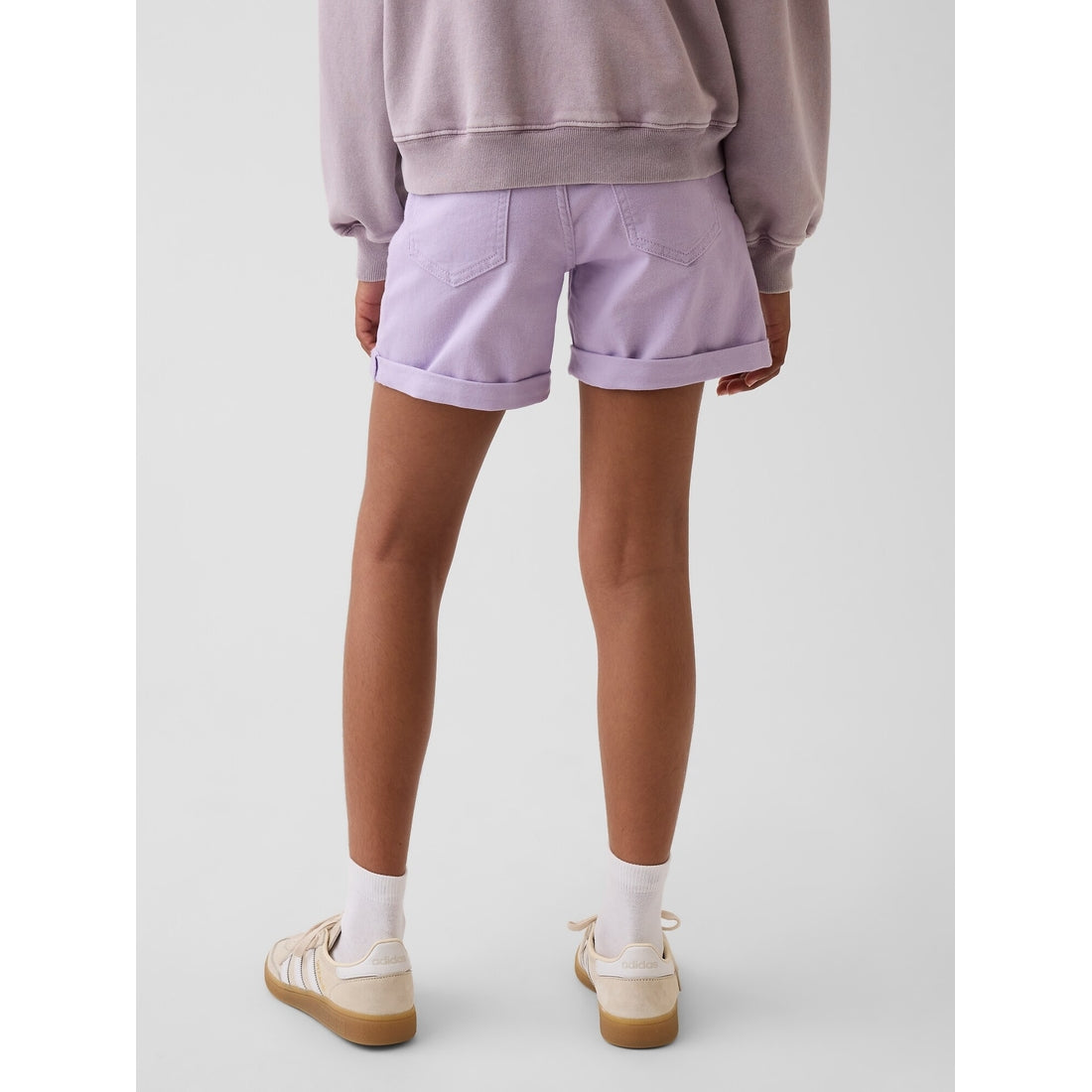 Girls' Denim Midi Shorts
