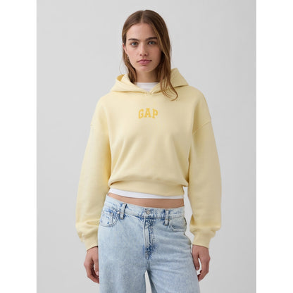 Women's Vintagesoft Oversized Crop Logo Hoodie