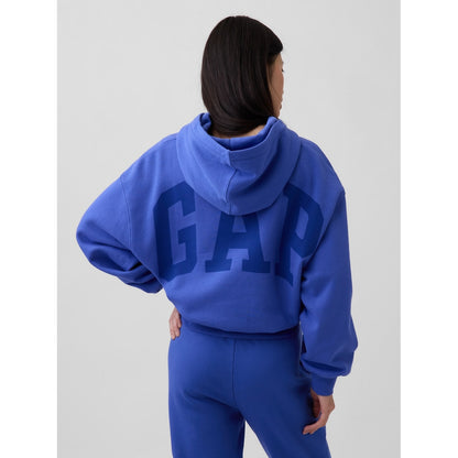 Women's Vintagesoft Oversized Crop Logo Hoodie