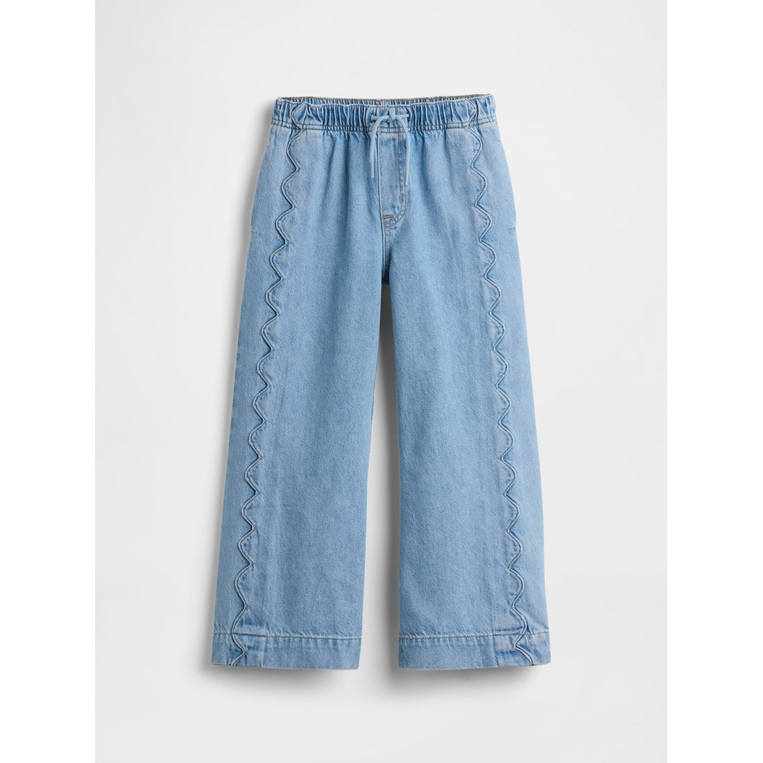 Girls' High Rise Stride Easy Wide-Leg Ankle Jeans