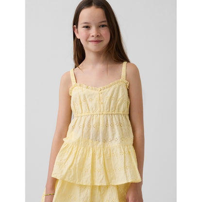 Girls' Tiered Eyelet Tank Top