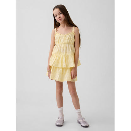 Girls' Tiered Eyelet Tank Top