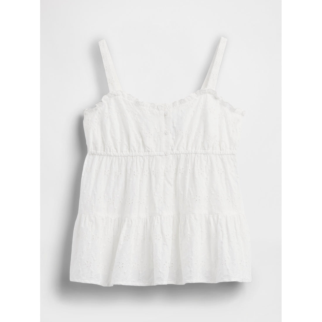 Girls' Tiered Eyelet Tank Top