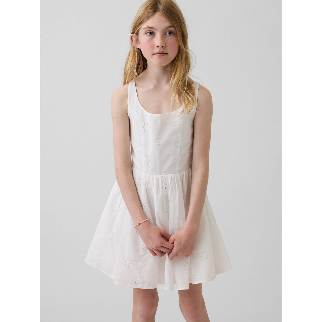 Girls' Eyelet Dress