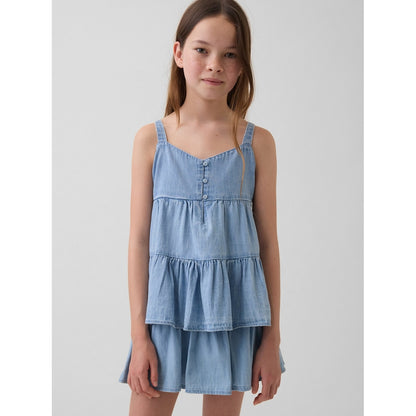 Girls' Tiered Eyelet Tank Top