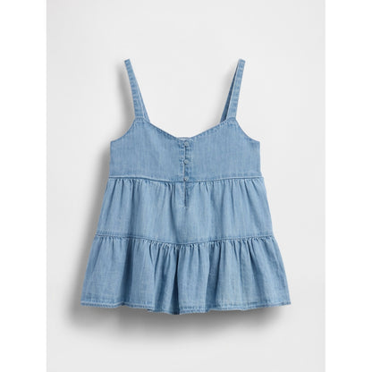Girls' Tiered Eyelet Tank Top