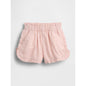 Toddler & Linen-Cotton Ruffle Dolphin Shorts