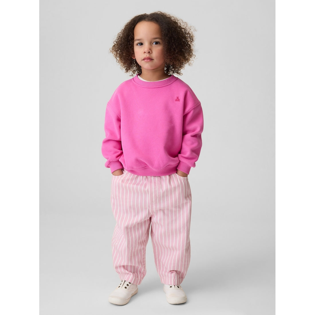 Toddler & Pull-On Stripe Barrel Jeans
