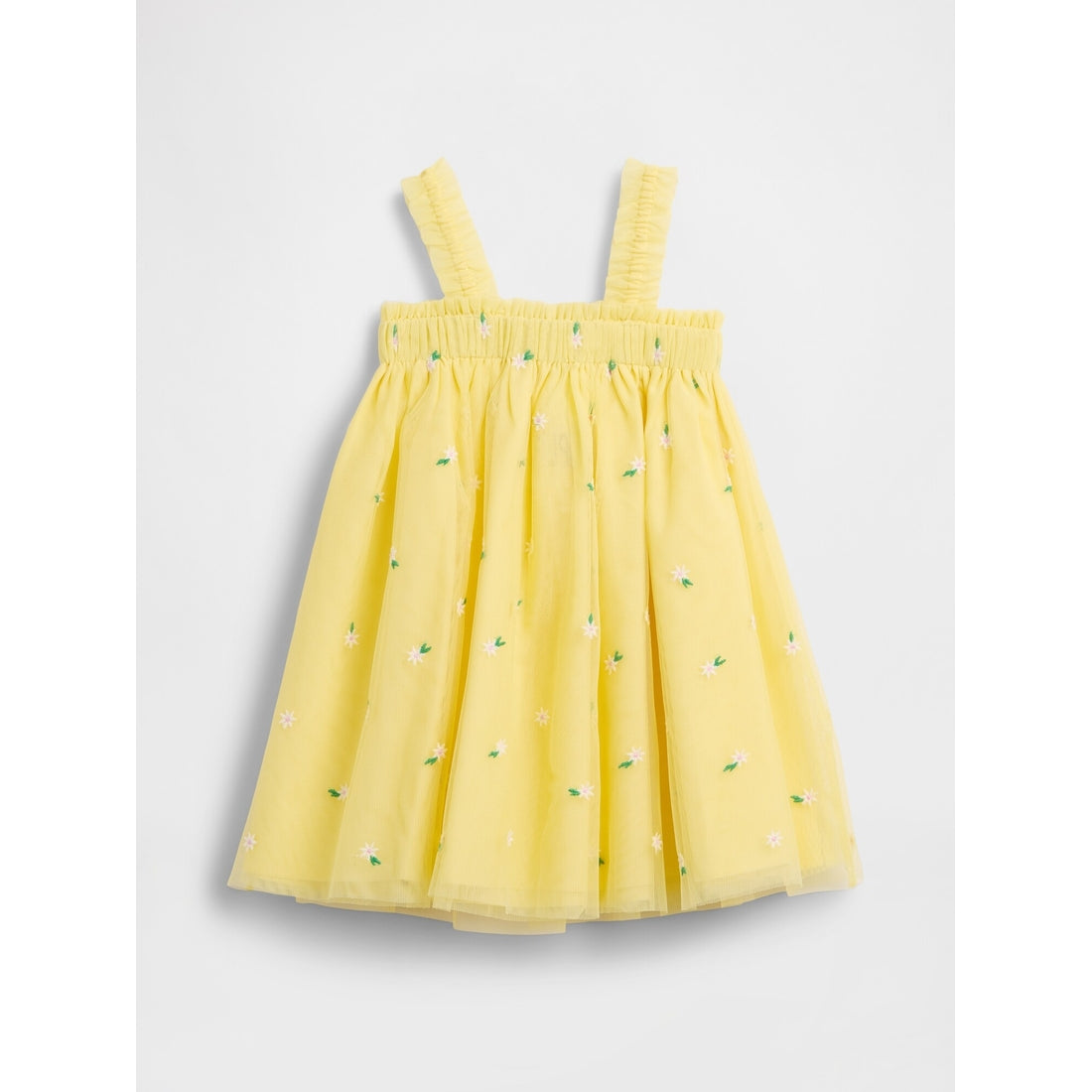 Toddler & Embroidered Daisy Tulle Dress
