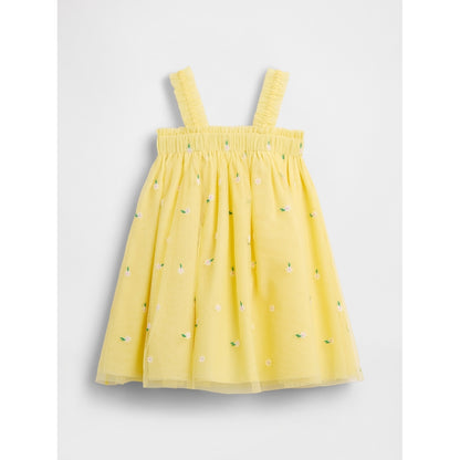 Toddler & Embroidered Daisy Tulle Dress
