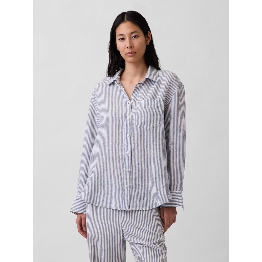 Women's 100% Linen Oversized Shirt