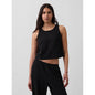 Women's Cotton Gauze Racer Shell Tank Top