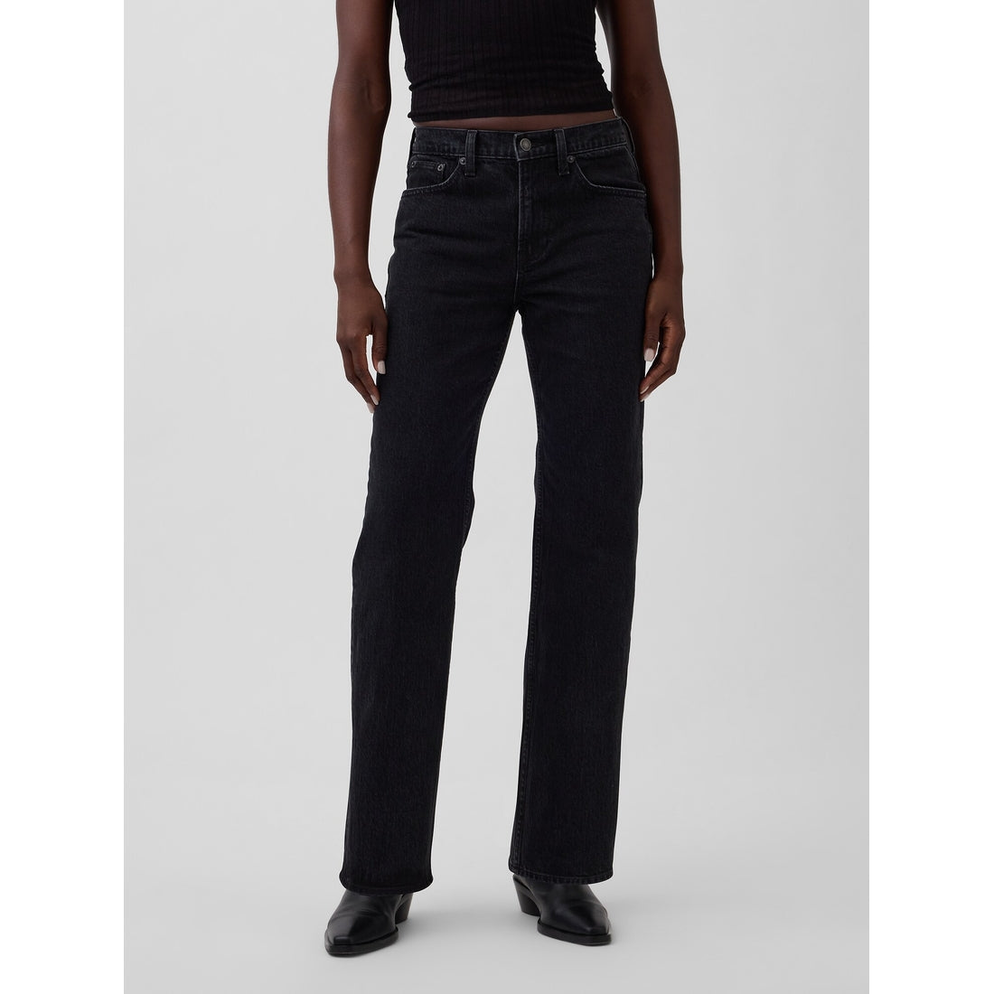 Women's Mid Rise Straight Jeans