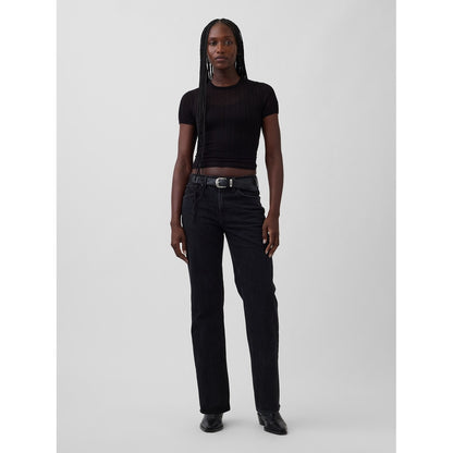 Women's Mid Rise Straight Jeans