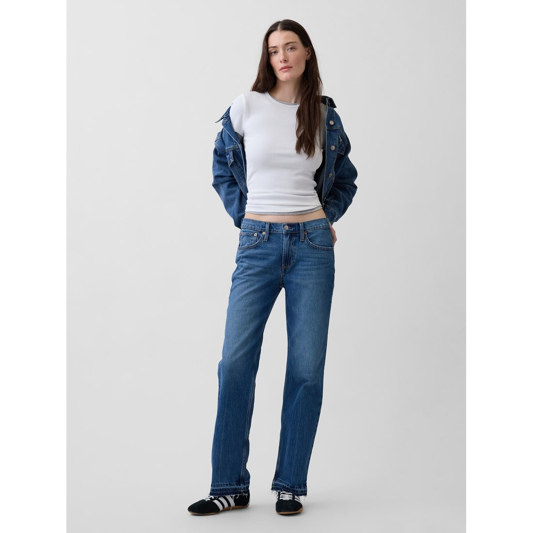 Women's Mid Rise Straight Jeans