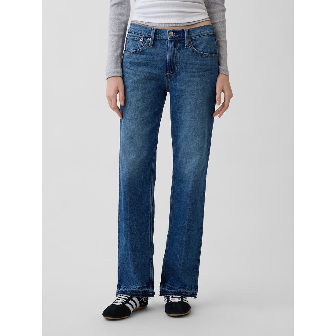 Women's Mid Rise Straight Jeans