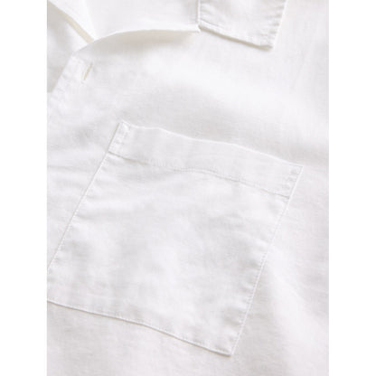 Men's Linen-Cotton Relaxed Straight-Hem Shirt