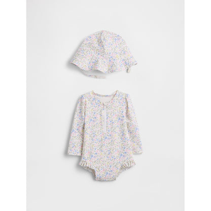 Toddler Floral Rash Guard Swim Set