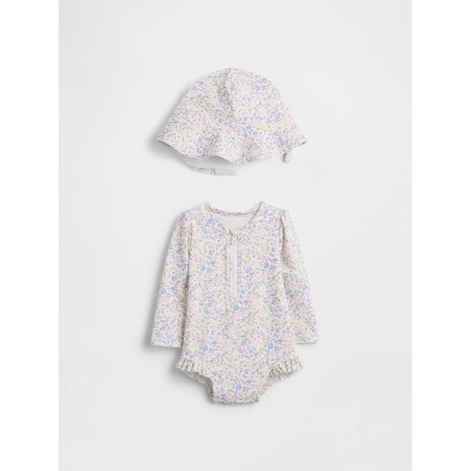 Toddler Floral Rash Guard Swim Set
