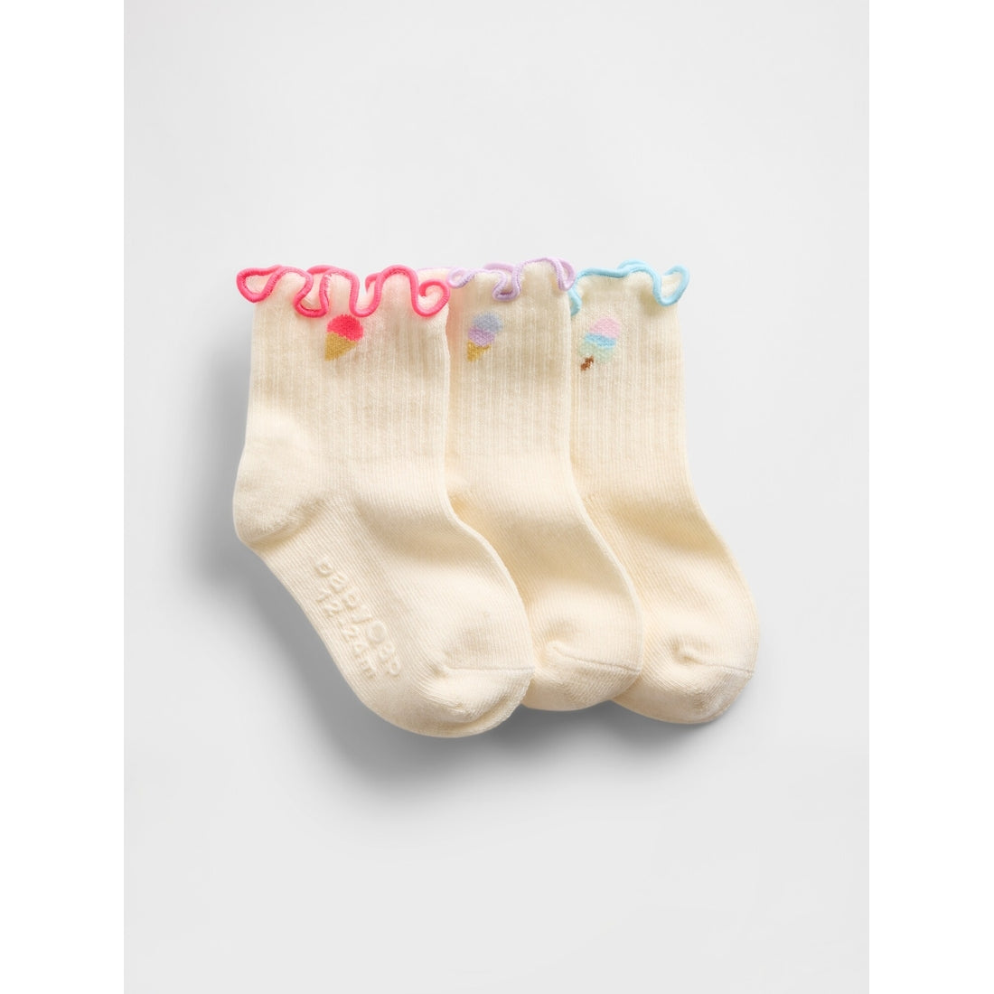 Toddler & Ruffle Crew Socks (3-Pack)