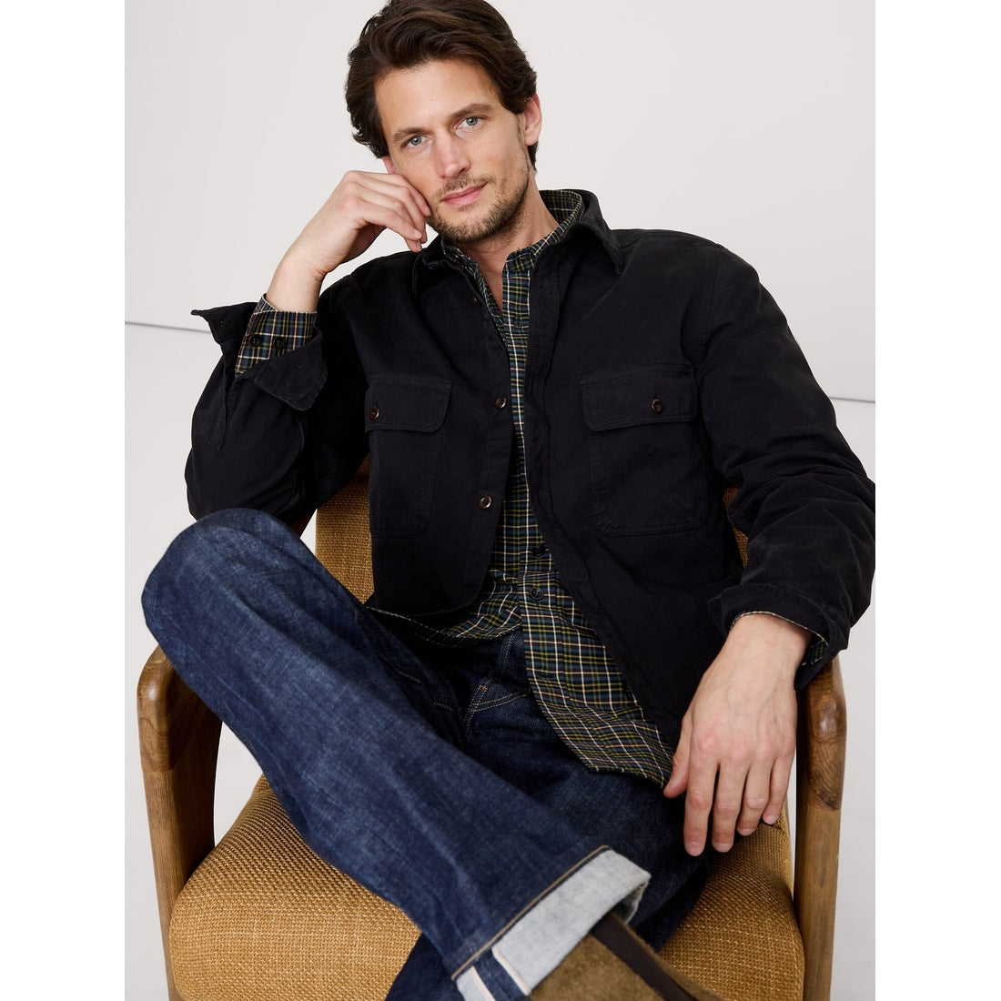 Men's Cotton Twill Overshirt