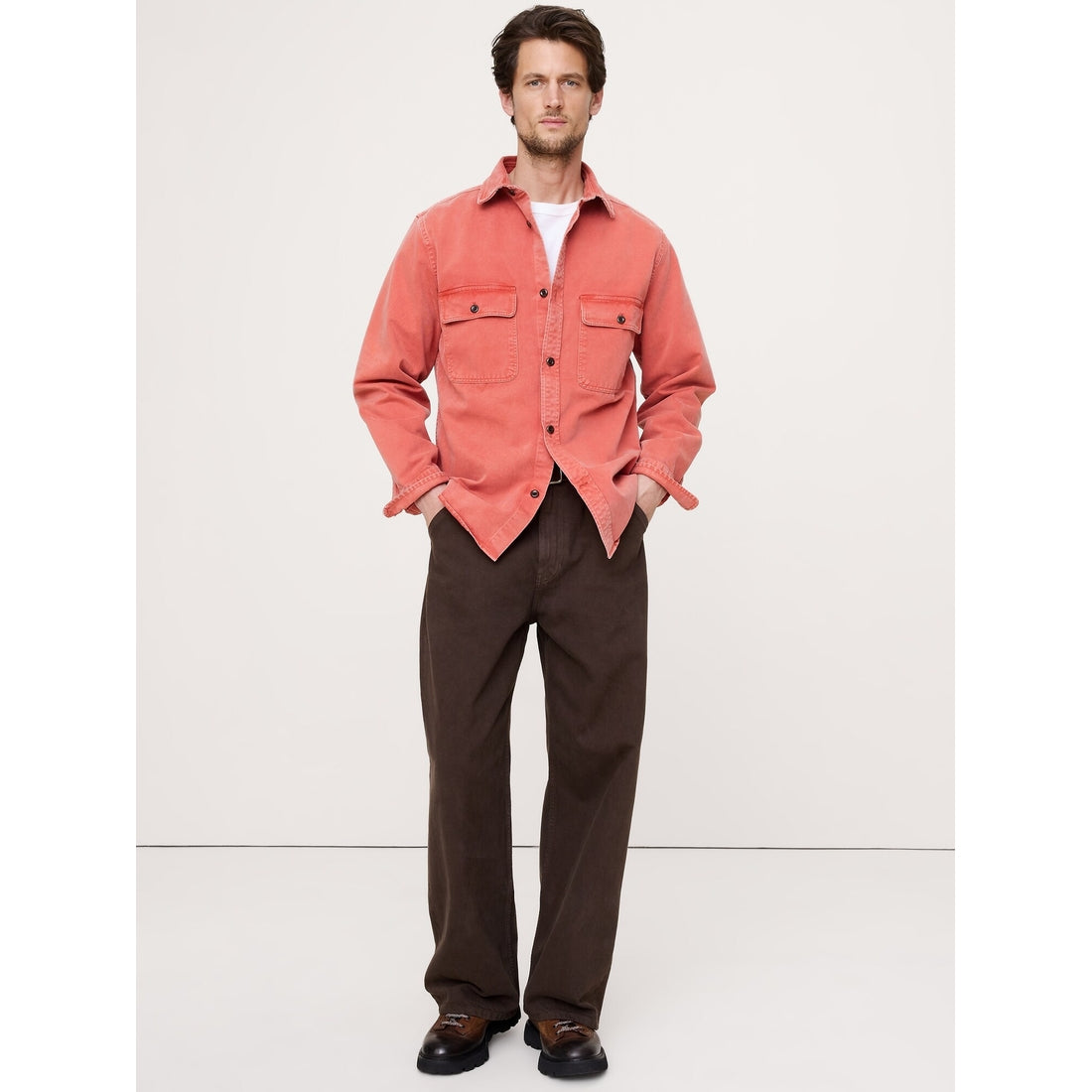 Men's Cotton Twill Overshirt