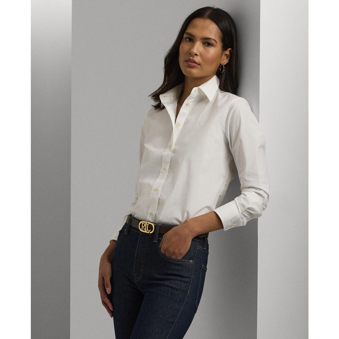 Lauren Ralph Lauren Petite Non-Iron Straight-Fit Shirt