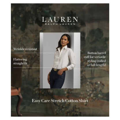 Lauren Ralph Lauren Petite Non-Iron Straight-Fit Shirt